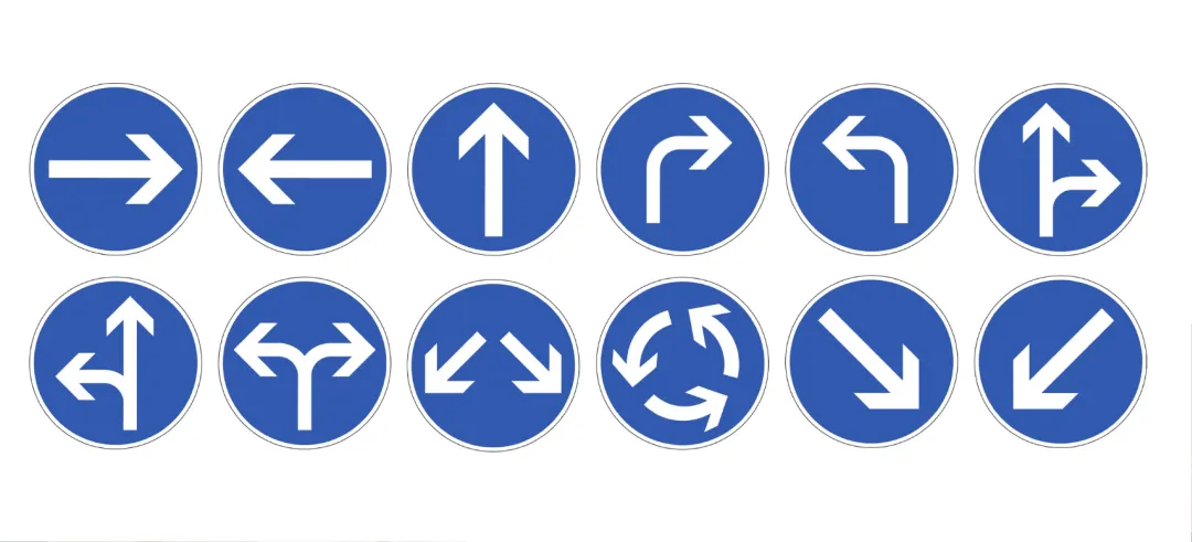 Tipos de señales de la DGT para hacer un cambio de sentido o un cambio de dirección