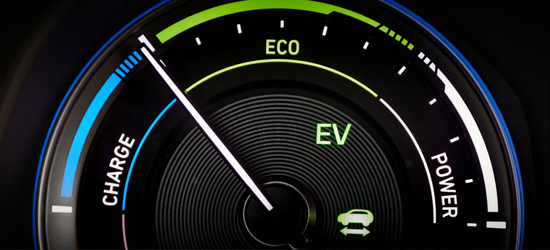 Ruleta de carga de un coche hibrido